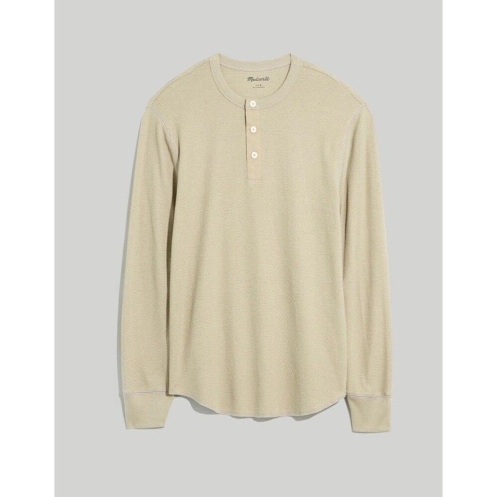 Madewell Thermal Henley Tee Size Large